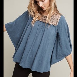 NWT Deletta Josephine Embellished Blouse Medium